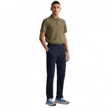 Gant Pantaloni Slim Chino Blu Marino 31