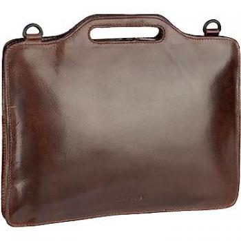 Brown 35 cm Leather Laptop Carrier from Harold's Aber