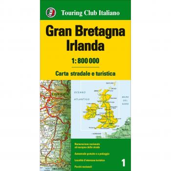 Gran Bretagna e Irlanda 1:800.000. Carta stradale e turistica. Ediz. multilingue