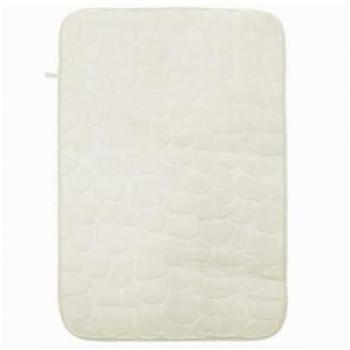 Alfombra de Tela Cleafe – Efecto Roca Natural 45x70 cm, Blanco