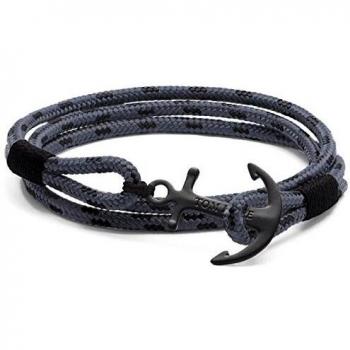 Tom Hope, Bracciale, Bracciale Eclipse, (21 cm, Argento, Materiale sintetico)