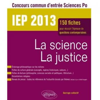 Concours commun IEP 2013. La science