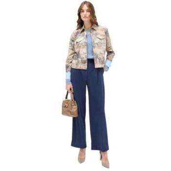 Pantalón Motivi Palazzo: Estilo Sofisticado con Gancho y Cremallera Ocultos