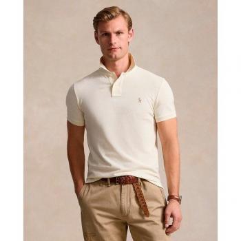 Polo Ralph Lauren Slim Fit Polo in Offwhite, Größe M