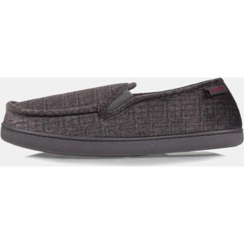 Chaussons Isotoner Homme Gris avec intérieur rouge taille 46