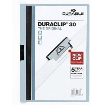 Robust Duraclip A4 Paper Clip File for Up to 30 Sheets in Vibrant Blue