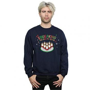 Star Wars Men's Porgs Squeaking Through The Snow Sweatshirt