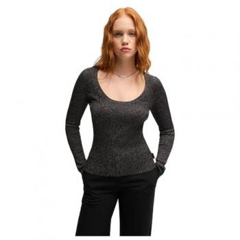 Hugo Pullover Sunessya 50522557 Schwarz Slim Fit L Damen