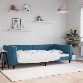 Velours Bleu Lit Repose 100x200 – Disponible chez Vidaxl