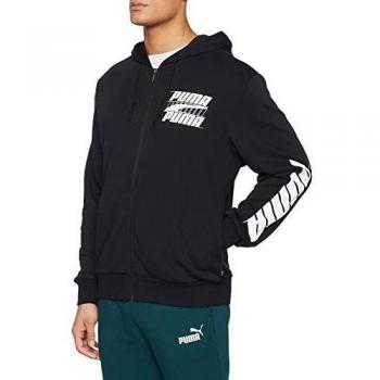 Puma Rebel Bold Kapuzenjacke TR Herren Jacke Sweatjacke Größe S Schwarz Neu