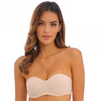 Beige Polyamide Strapless Bra by Wacoal
