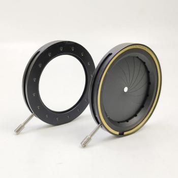 Optical Iris Diaphragm 2.5-36mm Adjustable with 18 Blades for Microscope