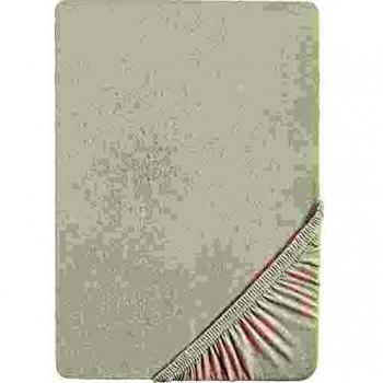 Drap-housse Biberna jersey blanc 180-200 x 200 cm