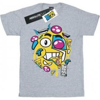 Teen Titans Go Pizza Face Boyfriend T-Shirt for Women