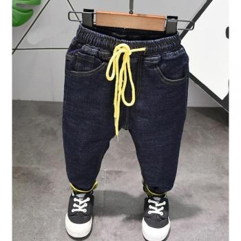 Denim Sólido Niño Grande – Pantalón 2-7 años