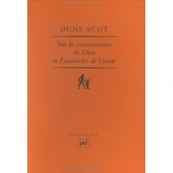 Sur La Connaissance De Dieu Et L'univocité De L'étant