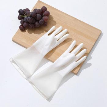 Guantes de silicona para limpieza del hogar, color degradado, 2 uds