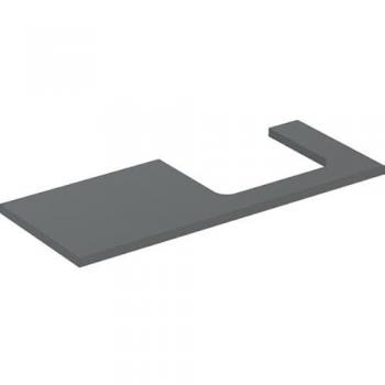 Geberit One plan de lavabo 120 cm, laqué mat, découpe droite