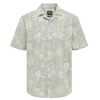 Only & Sons Hemd Caiden 22028423 Beige Regular Fit S Herren