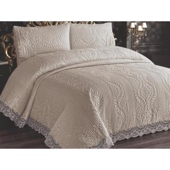 Smirna Doppelbettdecke 250x260 cm mit Kissenbezug 50x70 cm – Light Cappuccino