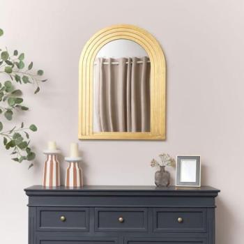 Elegant Gold Curve Mirror – 80 cm by 60 cm