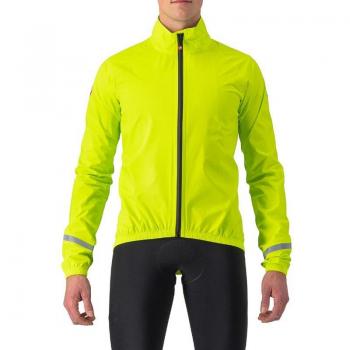 Chaqueta de ciclismo Castelli Emergency 2 verde lima eléctrico