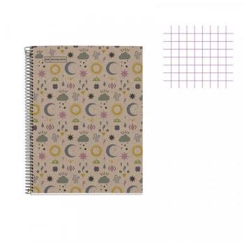 Cuaderno Forma Francesa Miquelrius Eco Mystic Cuadro Chico 5mm 80 Hojas