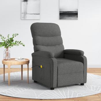 VidaXL Stilvoller Massagesessel Dunkelgrau