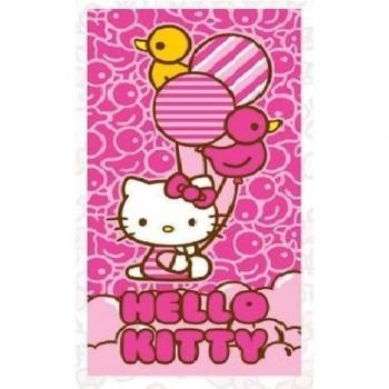 Drap de plage Hello Kitty en coton 140 cm x 70 cm