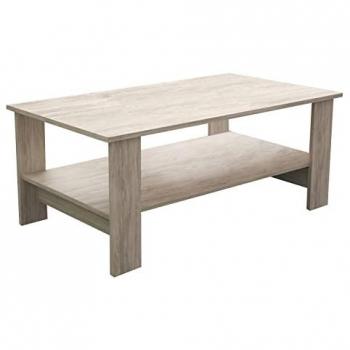 Table de Salon en Bois avec Rangement Intégré