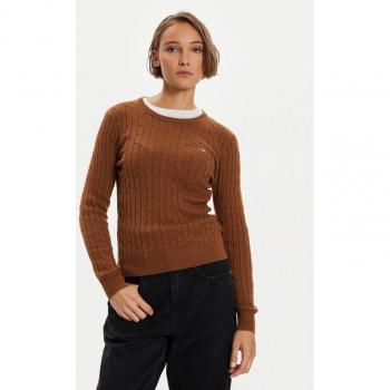GANT Stretch Baumwollpullover Cacao