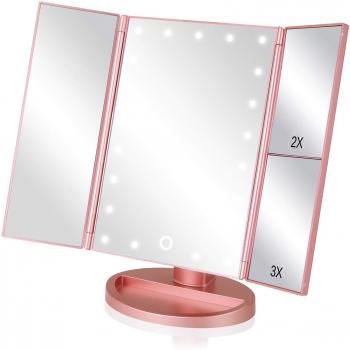 Easehold 21-LED Lichtschminkspiegel – 180° drehbar & dimmbar