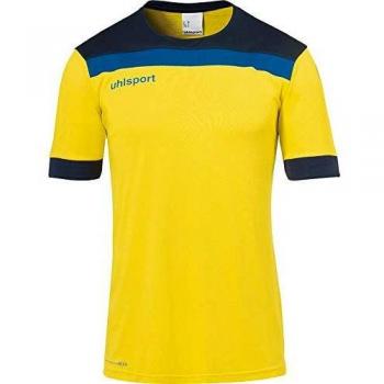 Uhlsport Offense 23 Kurzarmtrikot Herren, limonengelb/Marine/azurbl, L