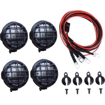 Éclairage LED 4 Blanches avec Abat-jour pour Traxxas Hsp 1/10 RC