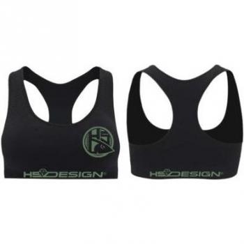 Hotspot Design Black/Green Sports Bra Size S