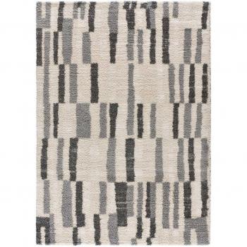 Tapis shaggy doux argent 80x150 cm
