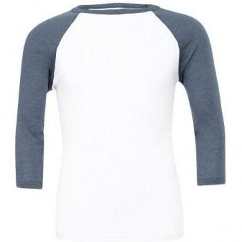 Bella + Canvas CV3200 Women’s Baseball T-Shirt – Soft Off-White