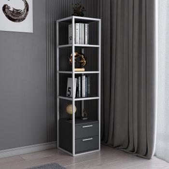 Robbins 4-Tier Bookshelf with Cabinets