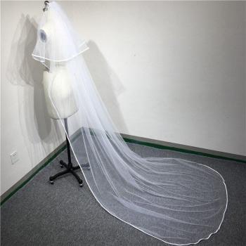 Velo de Boda Largo 3 m con Peine Malla – Modelo WAS10044