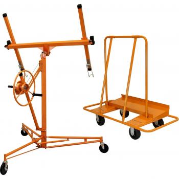 Plasterboard Lifter Hoist & Trolley Bundle 16ft