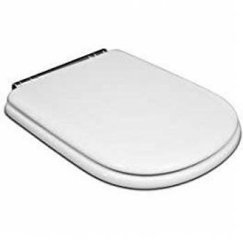 Abattant WC Ideal Standard Calla T627801 blanc avec charnières chromées