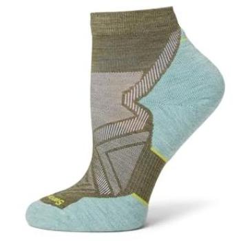 Smartwool Run Targeted Cushioned Ankle Socks, Women's Winter Moss/Frosty Green, Small (SW001675P69100S000)