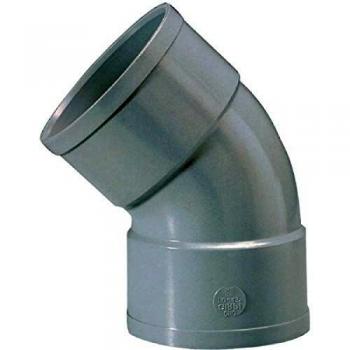 Raccord coudé 45° PVC diamètre 100 mm Girpi