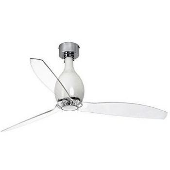FARO BARCELONA Energiespar Deckenventilator Mini Eterfan Weiß glänzend