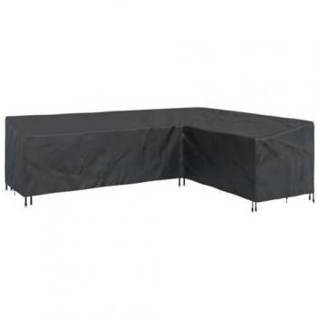 Housse de Mobilier d'Extérieur Noir 286 x 222 x 80 cm en Tissu Durable 210D