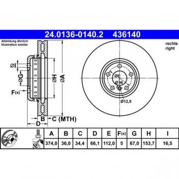 ATE 24.0136-0140.2 Disc Brake