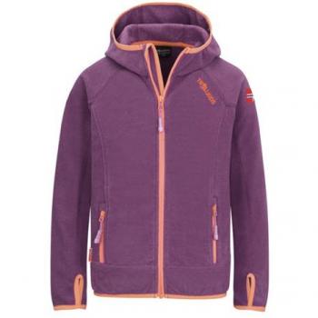 Kinderfleecejacke Sandefjord in Pink/Papaya von Trollkids
