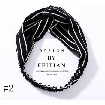 Elastic Floral Twist Hair Wrap for Women