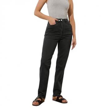 Jean Long Tall Sally Noir Élastique pour Femmes