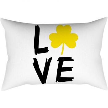 Yellow Pineapple Leaf Throw Cushion Cover 30x50cm